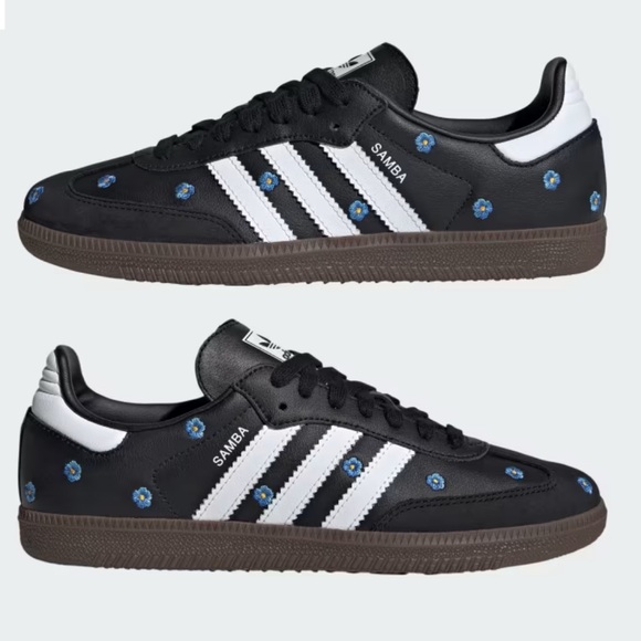 🪻 ADIDAS SAMBA FLORAL CORE BLACK 🪻 - Picture 1 of 4